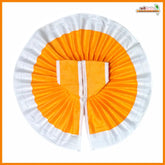 Coton Plain Orange & White Laddu Gopal Poshak